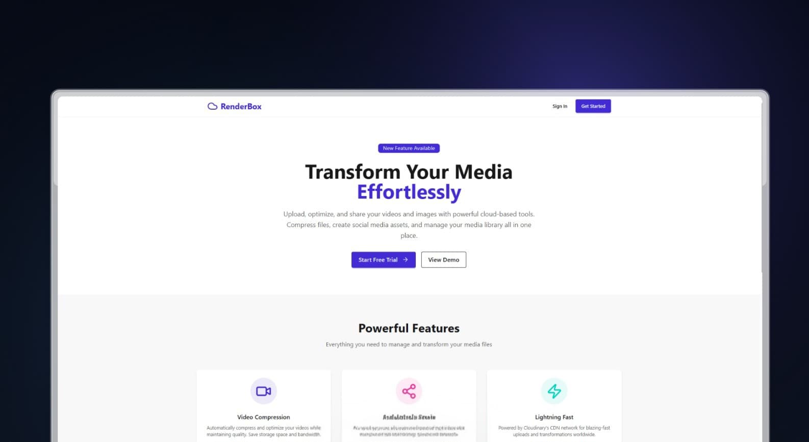 RenderBox - A Saas Application